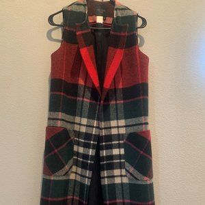 Beautiful Plaid Wool Vest